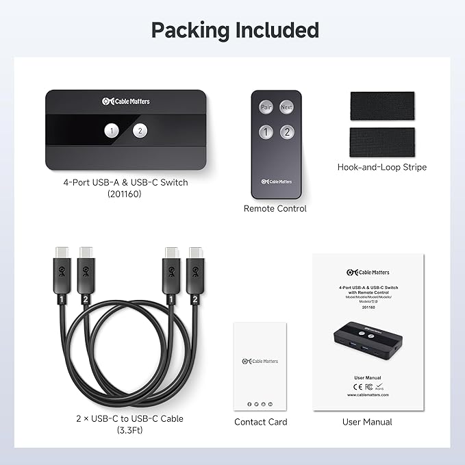 Cable Matters USB C Switch for 2 Computers - Image 7