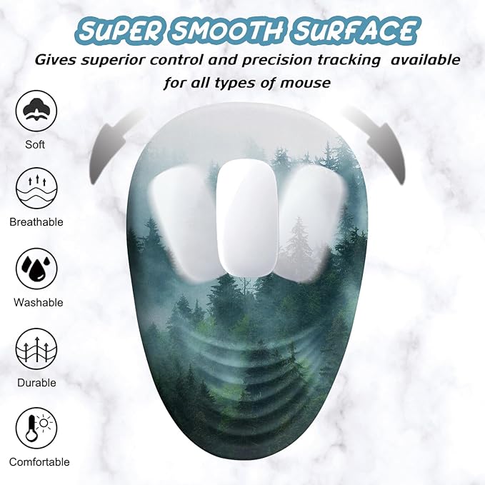 Ergonomic Mouse Pad with Wrist Support, Desktop Mouse Pad Wrist Rest Design and - Image 3