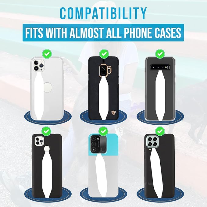 Universal Phone Grip Strap | Stretchable Phone Strap & Cell Phone Holder | Pack - Image 7