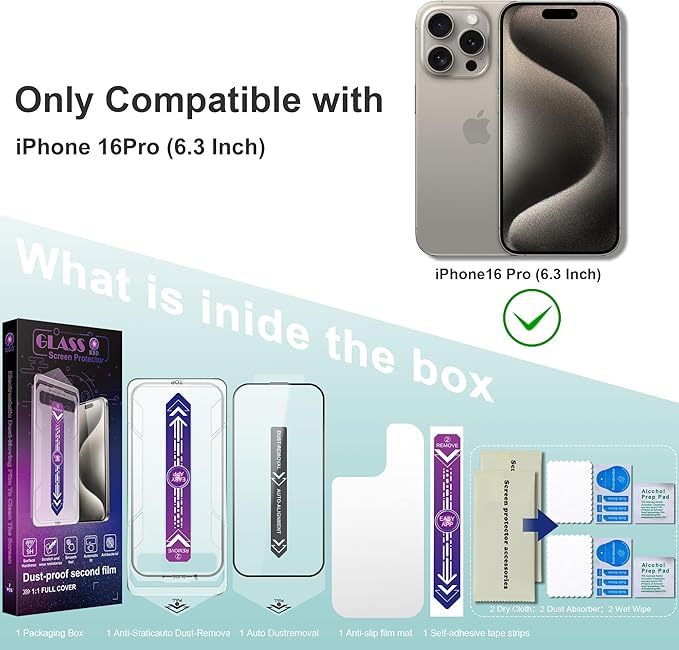 2 Pack Screen Protector Tempered Glass - Image 2