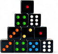 Luck Lab 10 Piece D6 Multicolor Pip Dice Pack by LuckLab