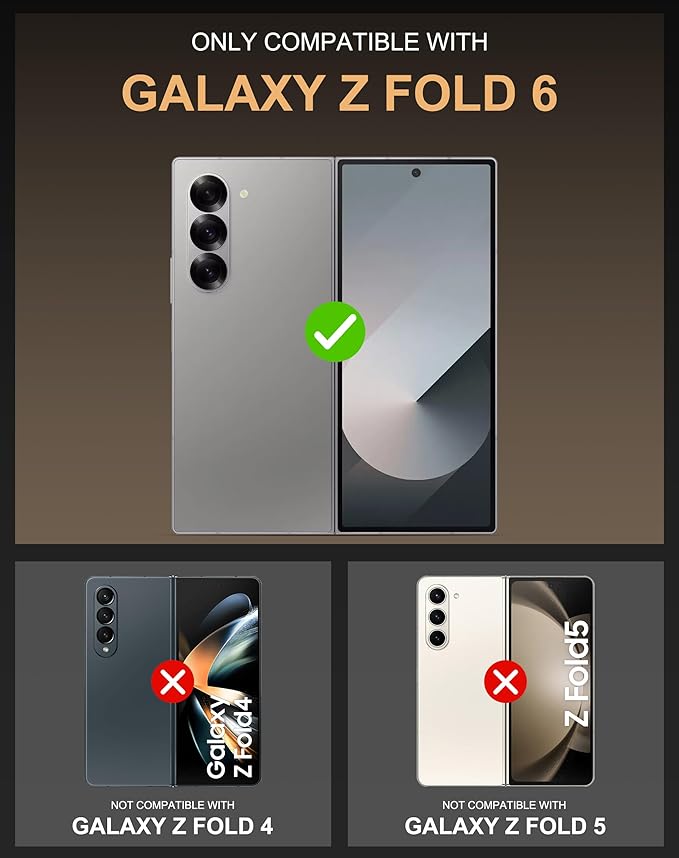 Vihibii for Samsung Galaxy Z Fold 6 Case Wallet - Image 2