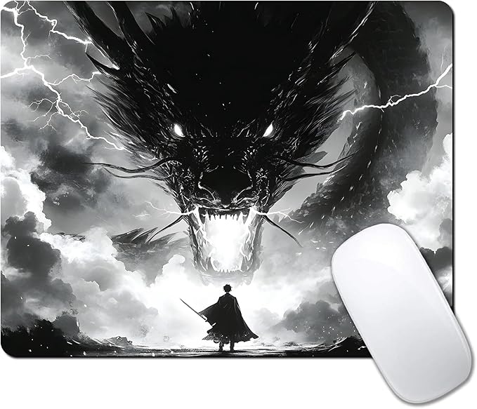 Japanese Samurai Cartoon Anime Dragon Custom Mouse Pad by IMAYONDIA