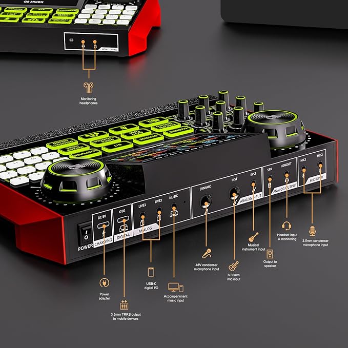 podcast equipment bundle, Live Sound Card - Image 6