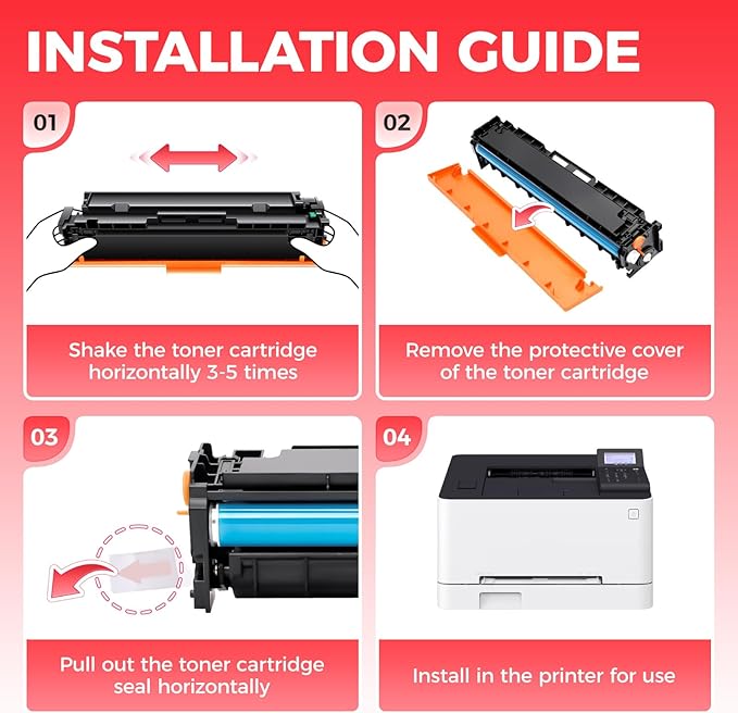 067H 067 Toner Cartridge Set 4-Pack MF656Cdw MF654Cdw High Capacity Compatible - Image 4