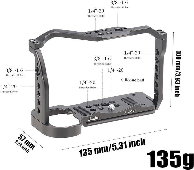 ZV-E1 Cage, Hersmay Video Stabilizer Camera Cage - Image 2