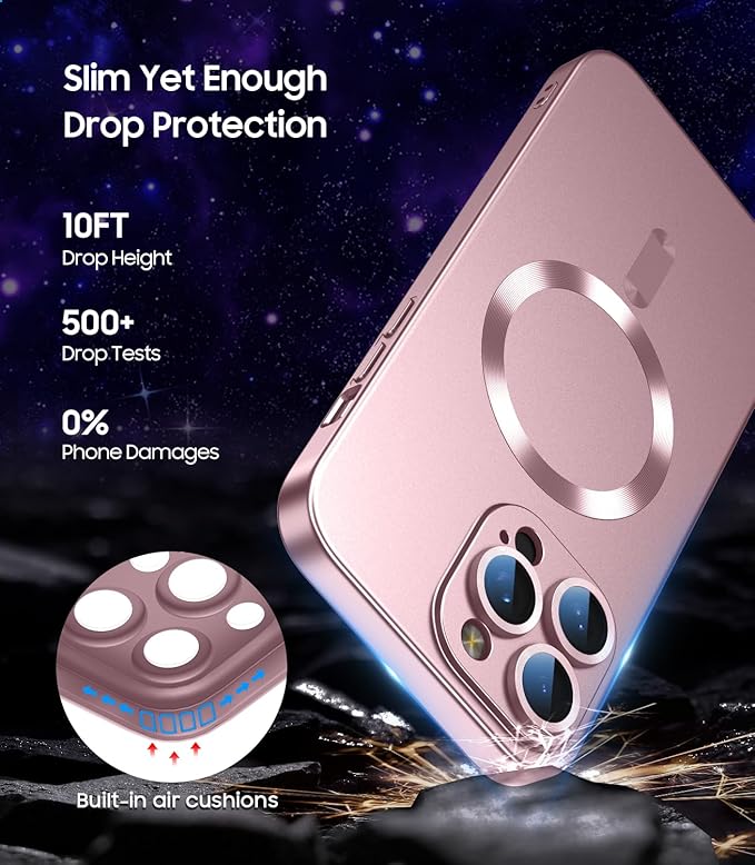 Magnetic for iPhone 16 Pro Max Case Slim Soft Silicone Bumper Shockproof - Image 5