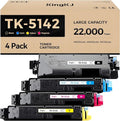 TK-5142 TK5142 Toner Cartridge 4-Pack High Yield Replacement by KingKJInkToner