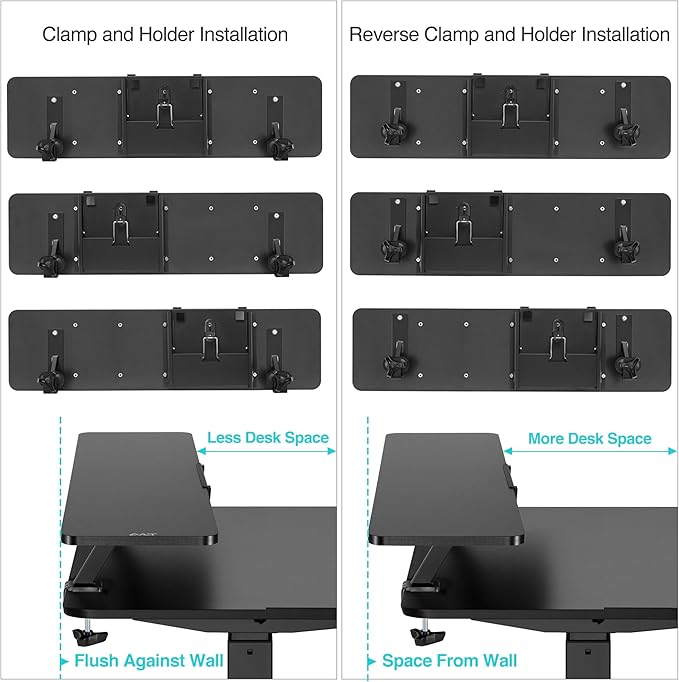 AVLT Clamp Desk Shelf Dual 32" Monitor Riser - Image 4