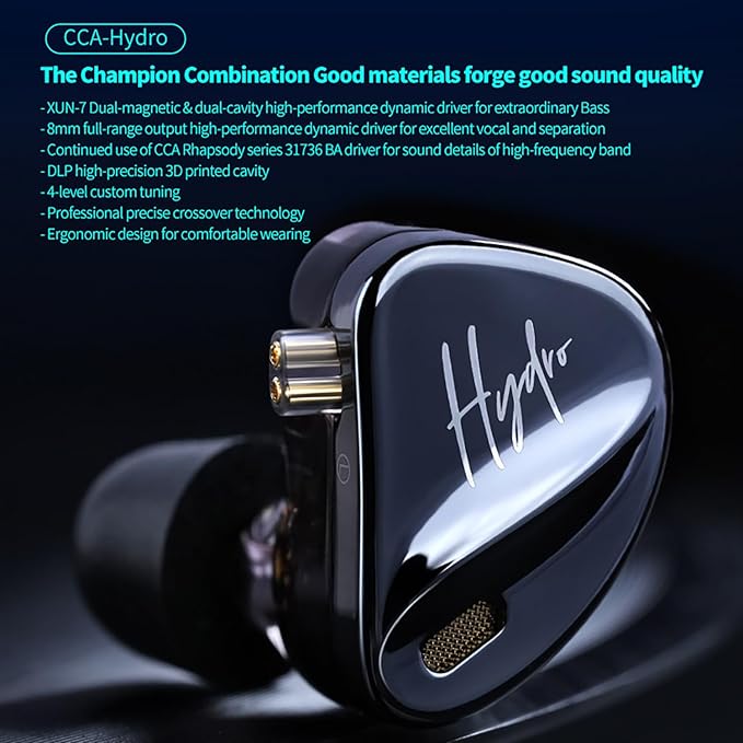 CCA Hydro in Ear Monitor Headphones - Image 2
