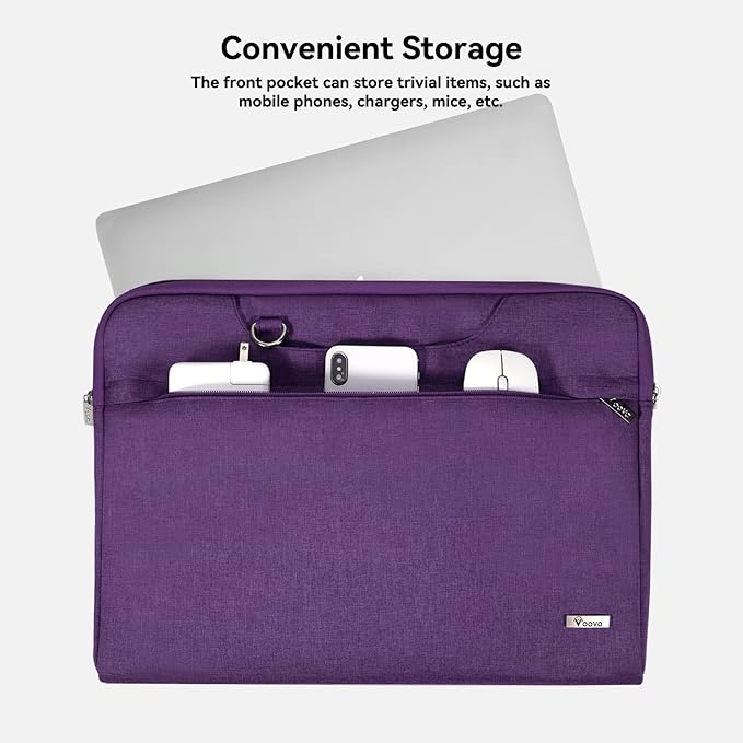 Voova Laptop Bag 13 14 Inch for Women, Waterproof Computer Sleeve Carrying Case - Image 2