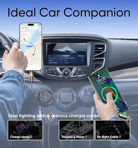 MAGIC JOHN 240W 4 in 1 Charging Cable, 6.6FT USB C to Lightning Cable, Chubby - Image 6