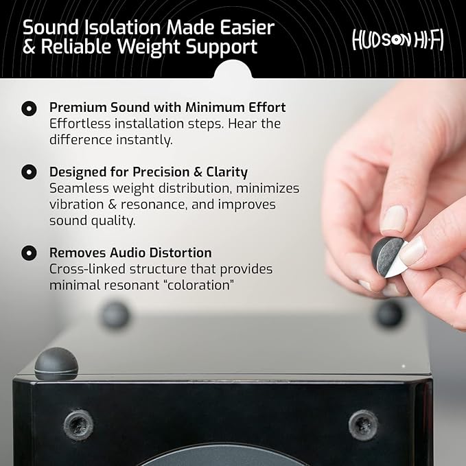 Silicone Speaker Isolation Feet – Non-Skid Adhesive Pads - Image 7