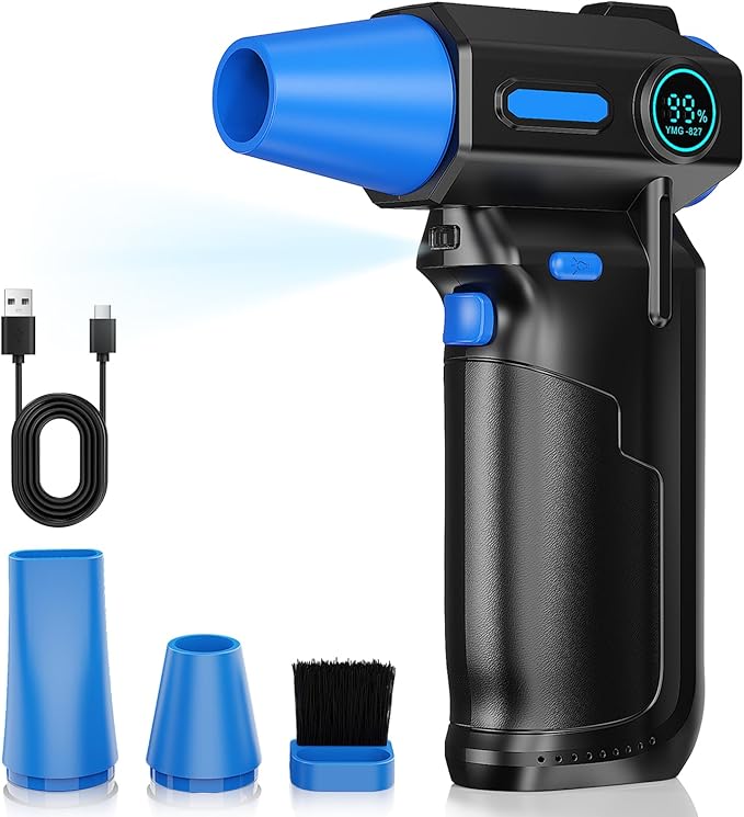 Compressed Air Duster-130000RPM Electric Air Duster, 3 Gear Adjustable by Keaixinyu