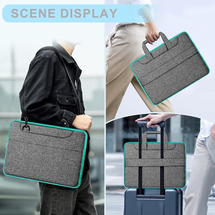Universal Laptop Shoulder Bag 13-17.3 Inch Shockproof Briefcase - Image 6