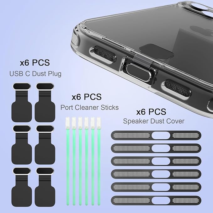 6 Pack USB C Dust Plug, Anti-Lost USB C Plug Cover USB C Charging Port - Image 6
