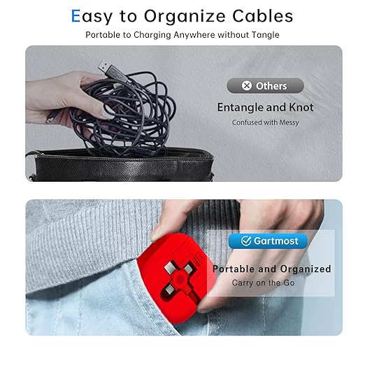 Three in One Charging Cable Cord. 3 in 1 Charging Cable Retractable. Compatible - Image 5