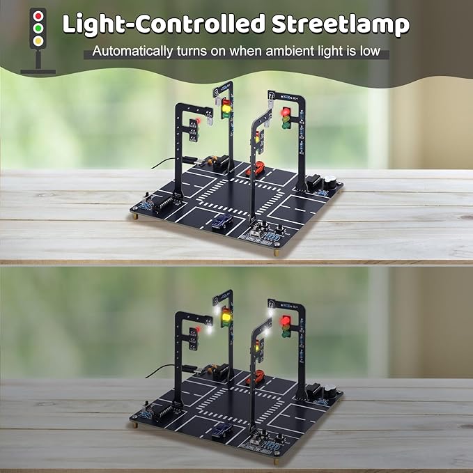 MIOYOOW LED Traffic Light Simulation Soldering Practice Kit, DIY Traffic Signal - Image 5