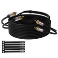 RCA Cable 4FT, 2RCA Male to 2RCA Male Stereo Audio Cable, 【Oxygen-Free Copper by Kxable