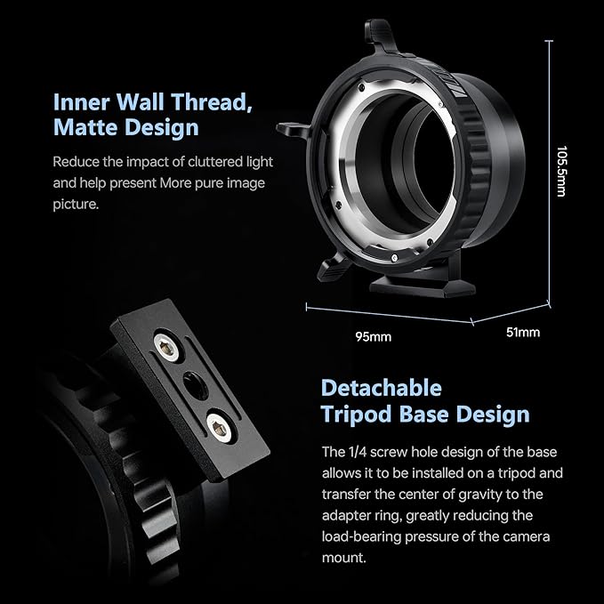 VILTROX PL-Z Lens Adapter, Lens Converter Ring Camera Lens Mount Adapter Ring - Image 6