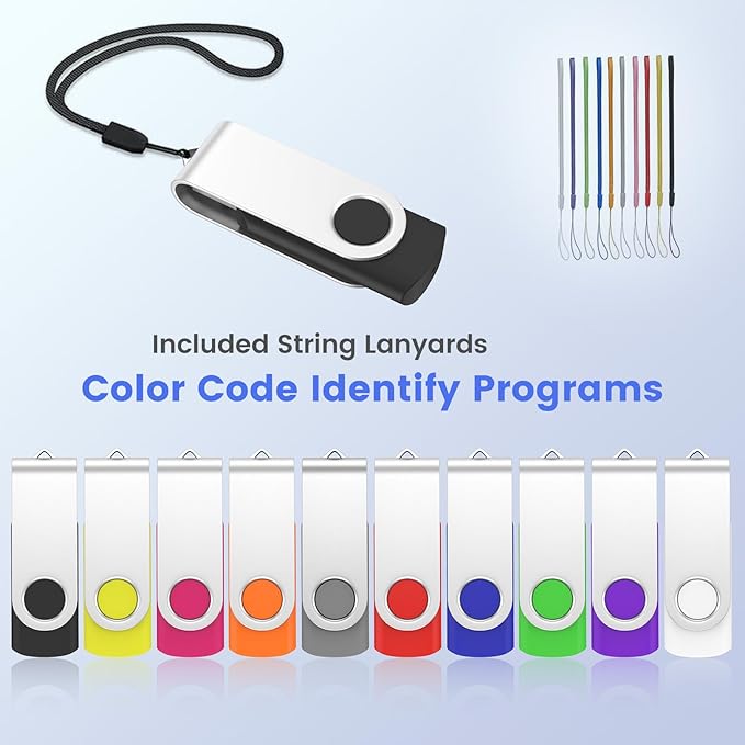 ABLAZE Flash Drives 8GB 20 Pack, USB 2.0 Thumb Drive Bulk - Image 4