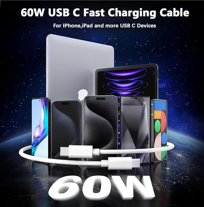Charger for iPhone 16 15, Fast Dual Port USB C Charger Block, Double Type C - Image 5