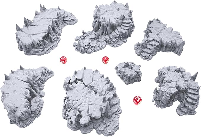 EnderToys Raised Caverns by Printable Scenery, 3D Printed Tabletop RPG Scenery - Image 2