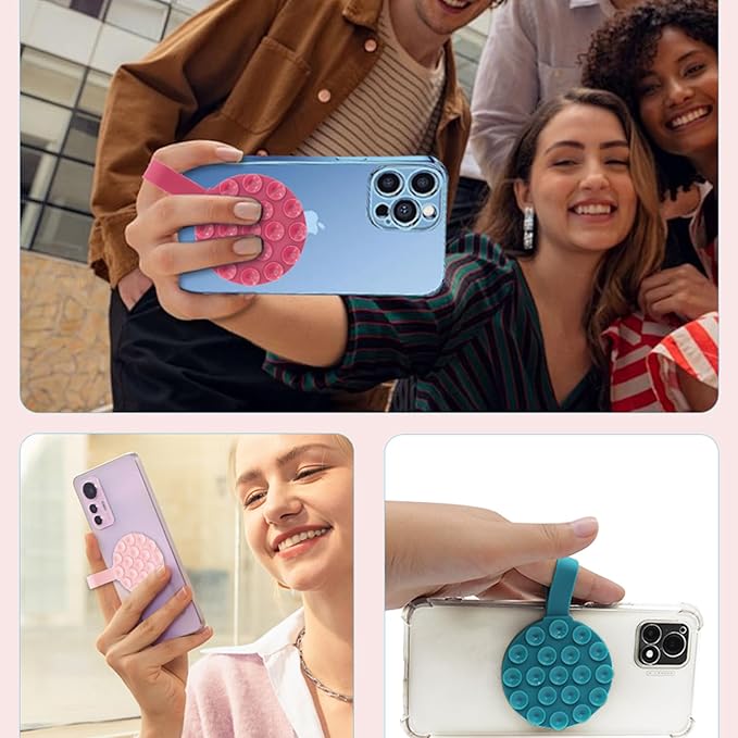 Magnetic Suction Cup Phone Mount, Silicone Suction Stand Holder, Compatible - Image 5
