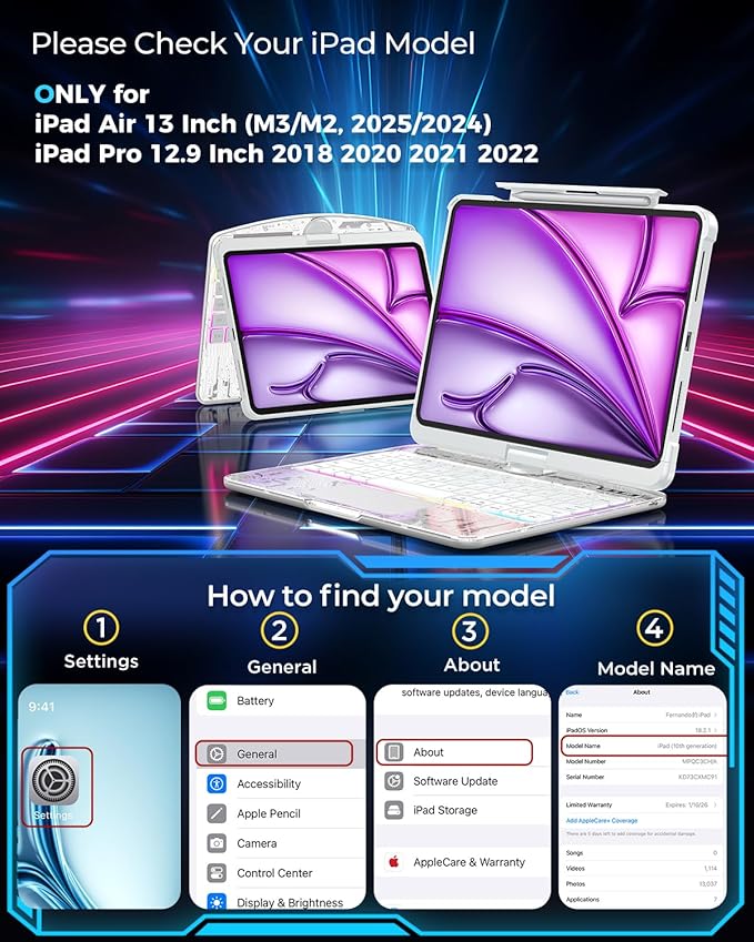 SIEBITU Clear Wireless Keyboard Case - Image 2