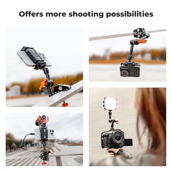 K&F Concept 6" Magic Arm Clamp Kit - Image 7
