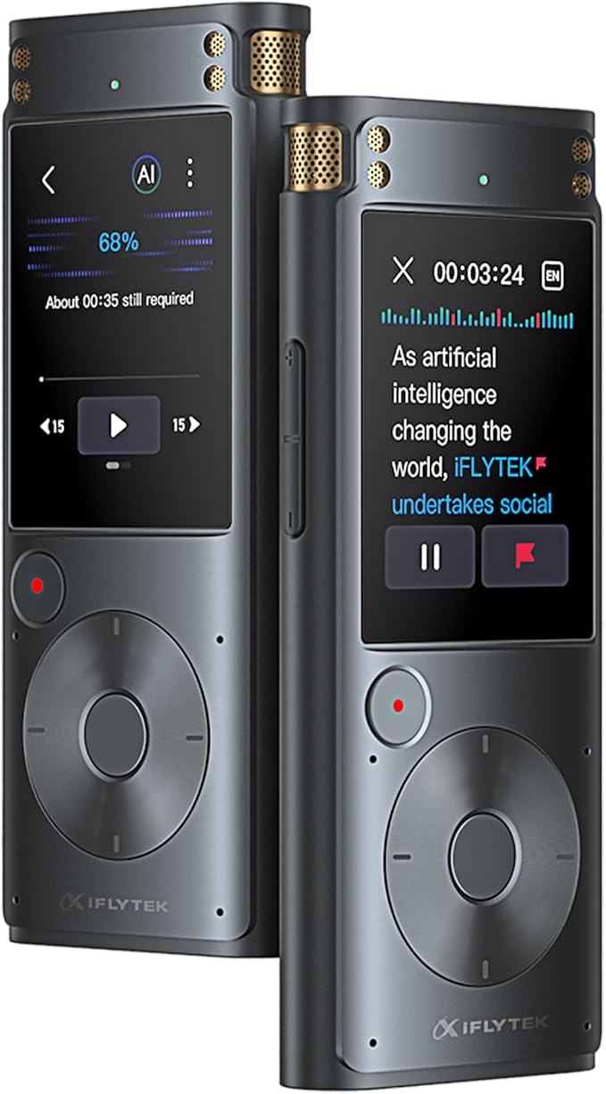 iFLYTEK AI Voice Recorder with Playback & Voice Activated Recording, 32GB by iFLYTEK