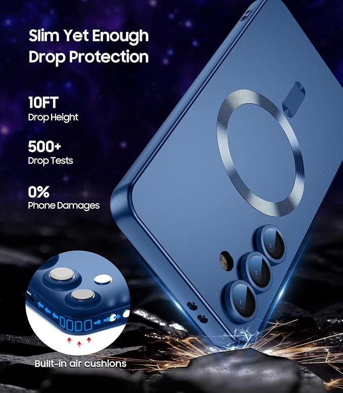 Magnetic for Samsung Galaxy S25 Case Slim Soft Silicone Bumper Shockproof - Image 5