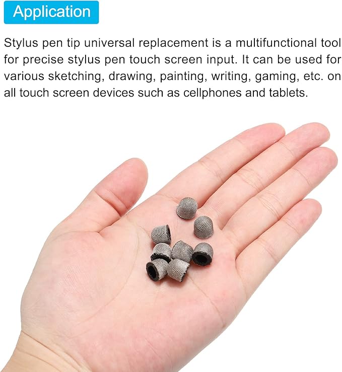 MECCANIXITY 12pcs 8mm Stylus Pen Fine Tips Conductive Fiber Capacitive Touch - Image 4