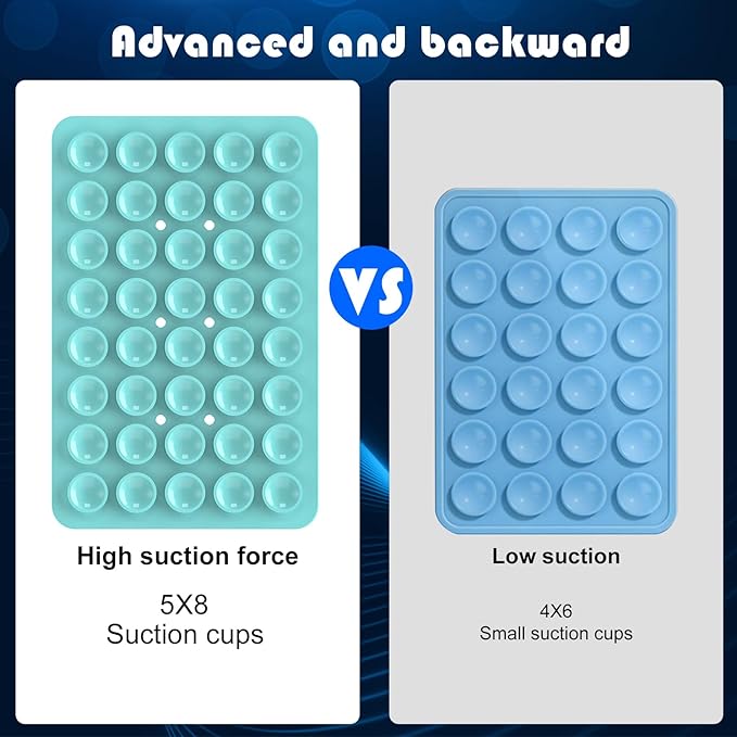 2PACK Silicone Double Sided Suction Phone Case Mount, Detachable Hands Free & - Image 4
