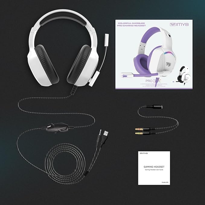 Gaming Headset with Microphone for Pc, Xbox One Series X/s, Stereo Wired Noise - Image 7
