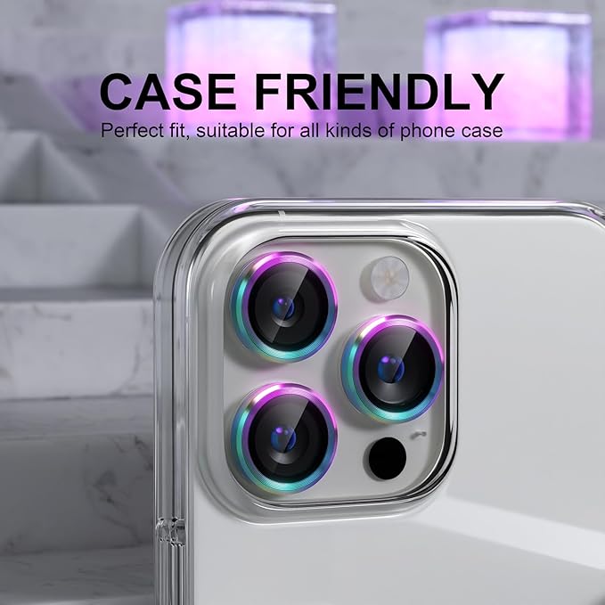 Choiche Compatible for iPhone 16 Pro/iPhone 16 Pro Max Camera Lens Protector - Image 4