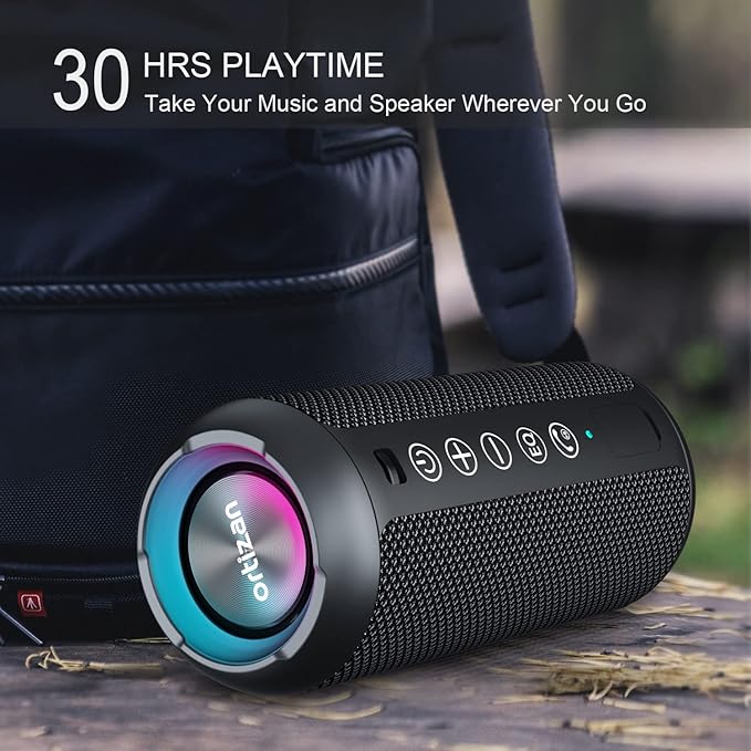 Ortizan Portable Bluetooth Speaker: IPX7 Waterproof, 24W Loud Sound, Deep Bass - Image 5
