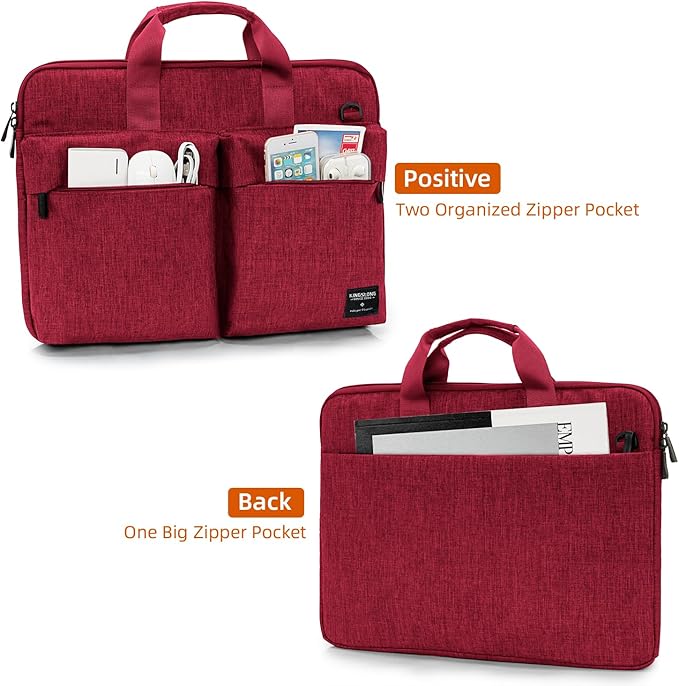 KINGSLONG Slim 17.3 inch Laptop Bag Sleeve Carrying Case - Image 3