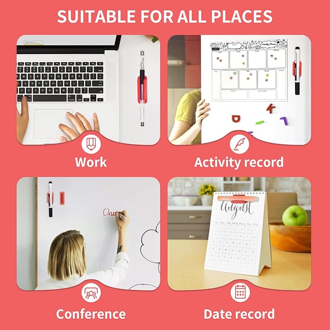12 Pack Pen Holder for Desk, Silicone Pencil Holder - Image 4