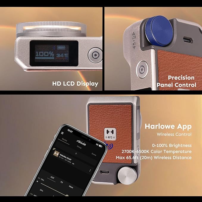 Harlowe Iris Content Creator Lighting Kit Portable 5W Bi-Color Camera Light - Image 6