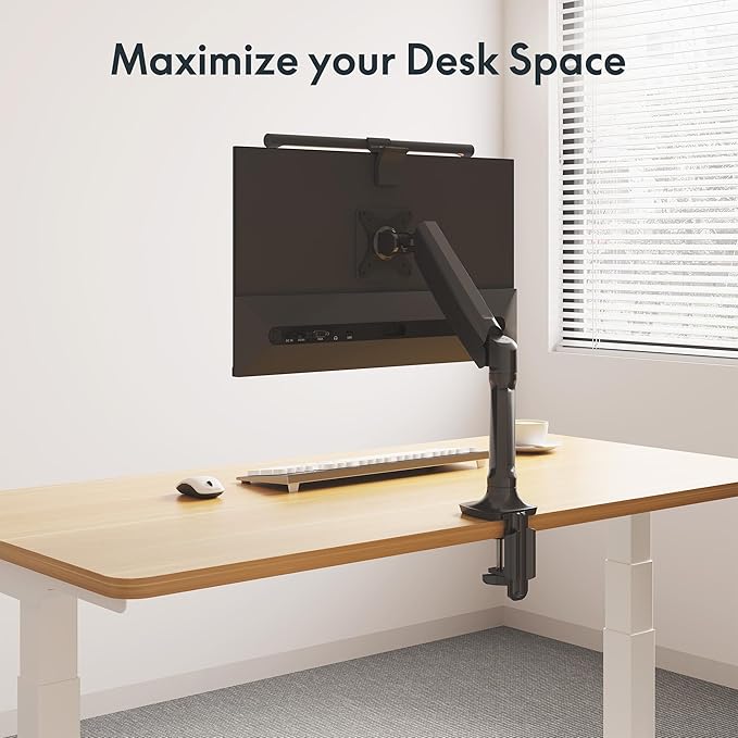 FlexiSpot Single Monitor Stand for Desk Adjustable Spring Vesa Monitor Mount - Image 6