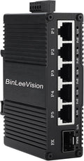 Industrial Mini Gigabit Ethernet Switch 5-Port RJ45 10/100/1000BASE-T+1-Port by Unknown