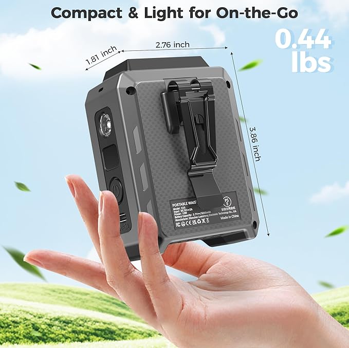COMLIFE Portable Mini Waist Fan - Image 7
