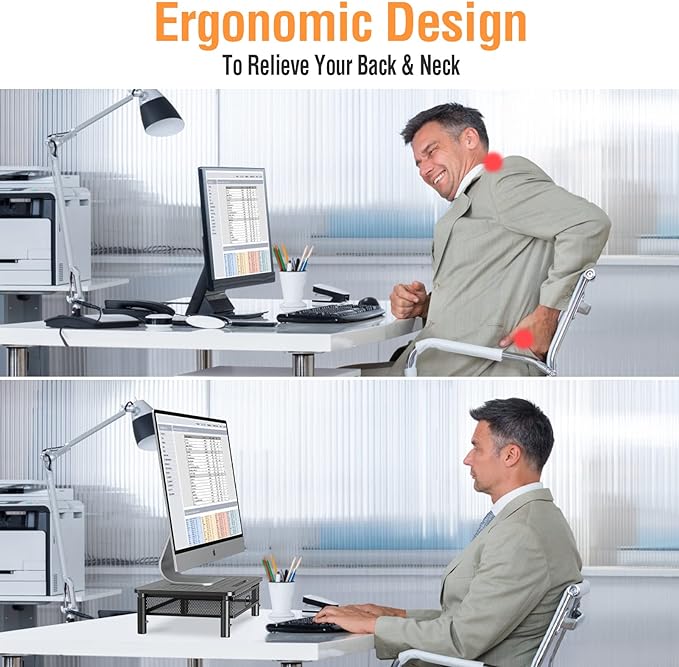 ELIVED 2 Pack Monitor Stand Riser - Image 5