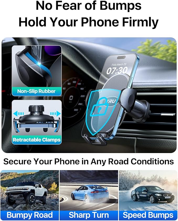 YRU Car Phone Holder, Phone Holders - Image 3