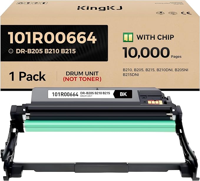 B205 B210 B215 Drum Unit Black 1-Pack High-Yield Replacement by KingKJInkToner