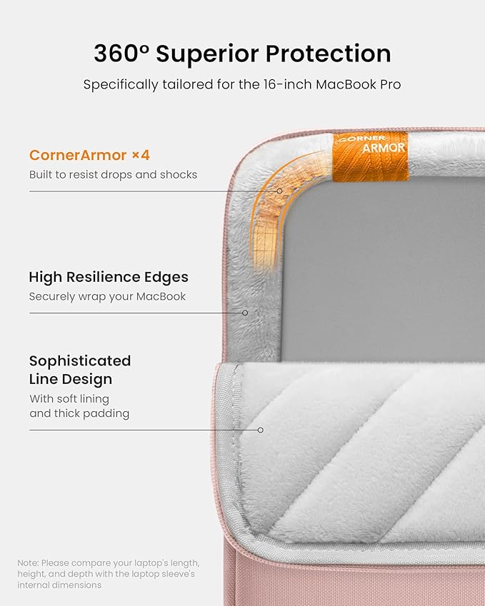 tomtoc 360° Protective Laptop Sleeve - Image 4