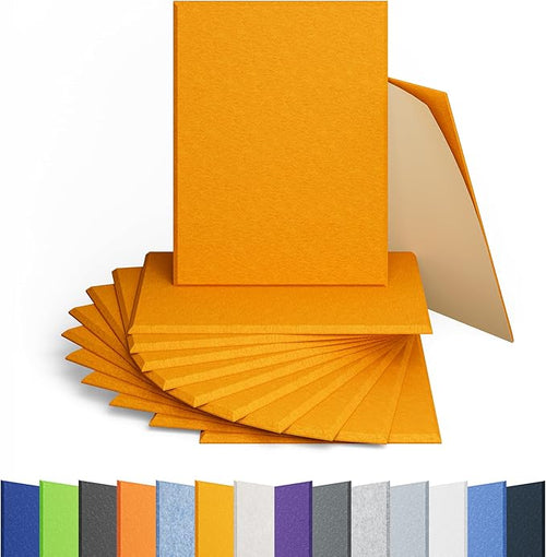 12 Pack Acoustic Panels Self Adhesive Sound Proof Foam, High Density Sound by Amantech
