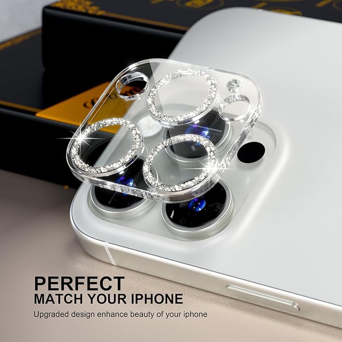 beuxece for 6 Pack iPhone 16 Pro/iPhone 16 Pro Max Camera Lens Protector 9H - Image 5