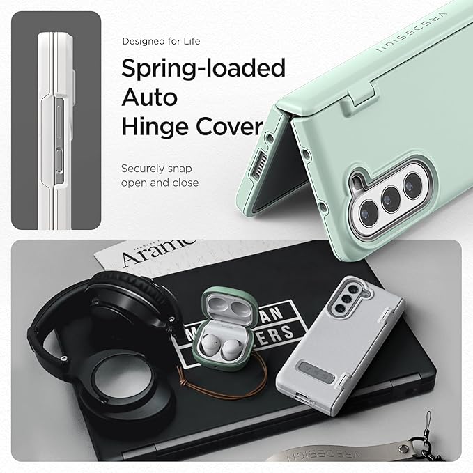 VRS DESIGN Phone Case for Galaxy Z Fold 5 5G, Premium Modern Neat Style Case - Image 6